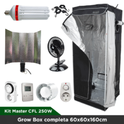 Kit Master CFL 250W - Grow Box completa 60x60x160cm