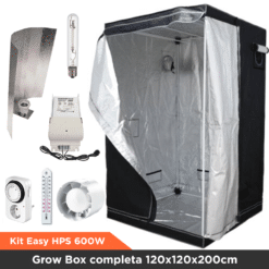 Kit Easy HPS 600W - Grow Box completa 120x120x200cm