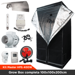 Kit Master HPS 400W - Grow Box completa 100x100x200cm