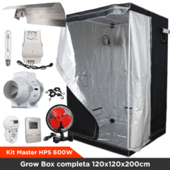 Kit Master HPS 600W - Grow Box completa 120x120x200cm