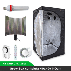 Kit Easy CFL 125W - Grow Box completa 40x40x140cm