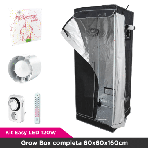Kit Easy LED 120W - Grow Box completa 60x60x160cm