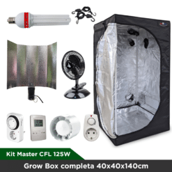 Kit Master CFL 125W - Grow Box completa 40x40x140cm