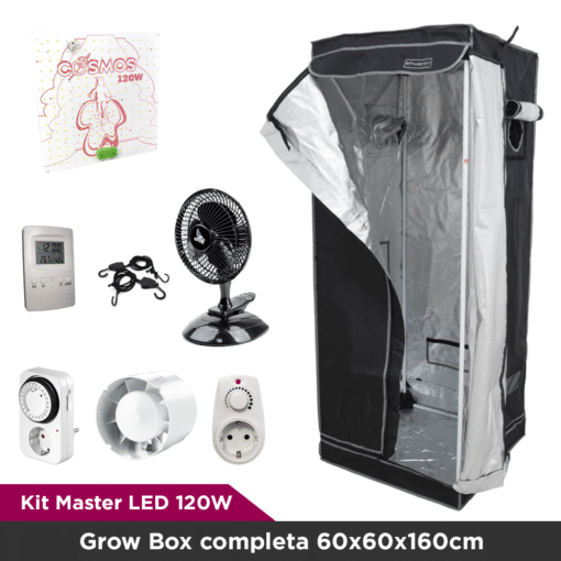 Kit Master LED 120W - Grow Box completa 60x60x160cm