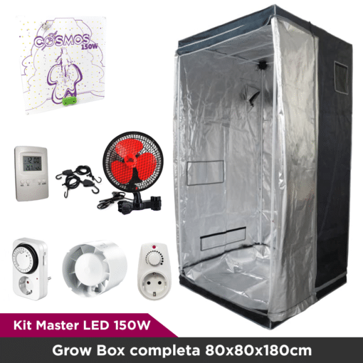 Kit Master LED 150W - Grow Box completa 80x80x180cm