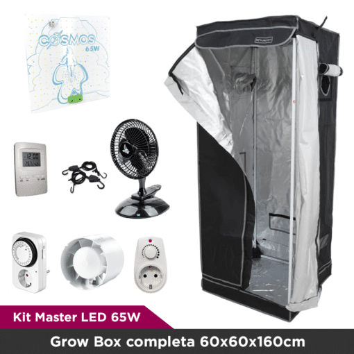Kit Master LED 65W - Grow Box completa 60x60x160cm