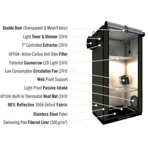 Grow Station FS100 - Grow Box Allestita 60x40x116cm - immagine 3