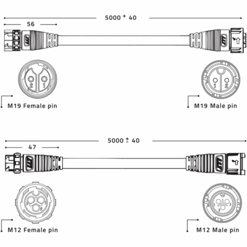 Prolunghe per Driver LED x2 5m - Lumatek - immagine 2